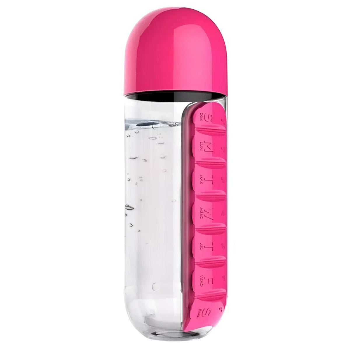 2-in-1 Water Bottle With Built-In Pill Organizer | Stay Hydrated & Never Miss Your Medicine Again