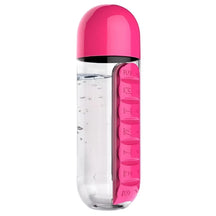 2-in-1 Water Bottle With Built-In Pill Organizer | Stay Hydrated & Never Miss Your Medicine Again