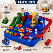 Car Adventure Rescue Track Set Educational Toy for Boys & Girls 3+ Years