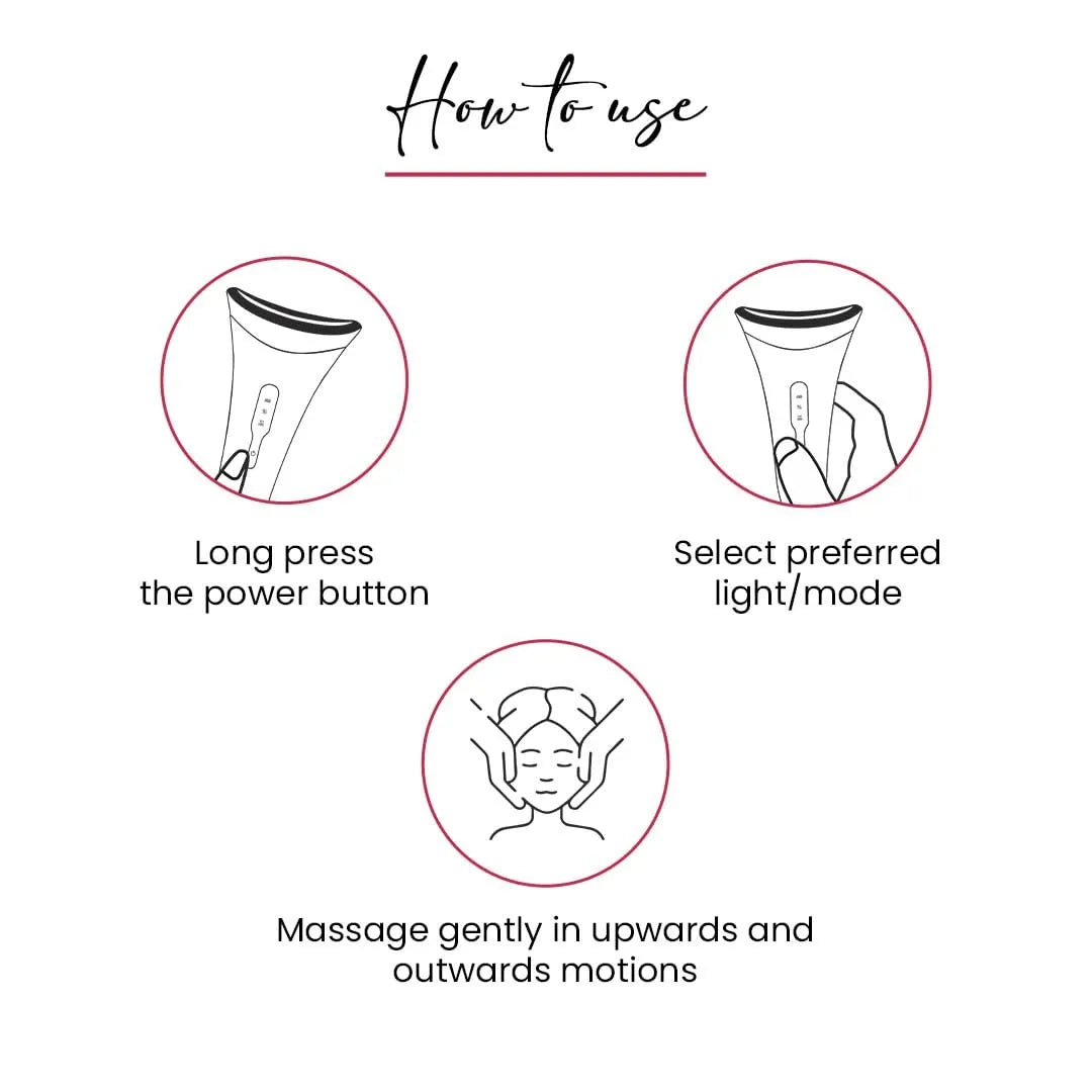 DermaPulse Jawline Sculpting Anti-Aging Glow Therapy Device