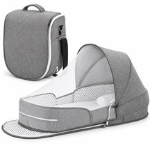 Portable Travel BabyBed, Cosleeping Bed with Mosquito Net and BabyDiaper Changing Pad,Lightweight and Foldable