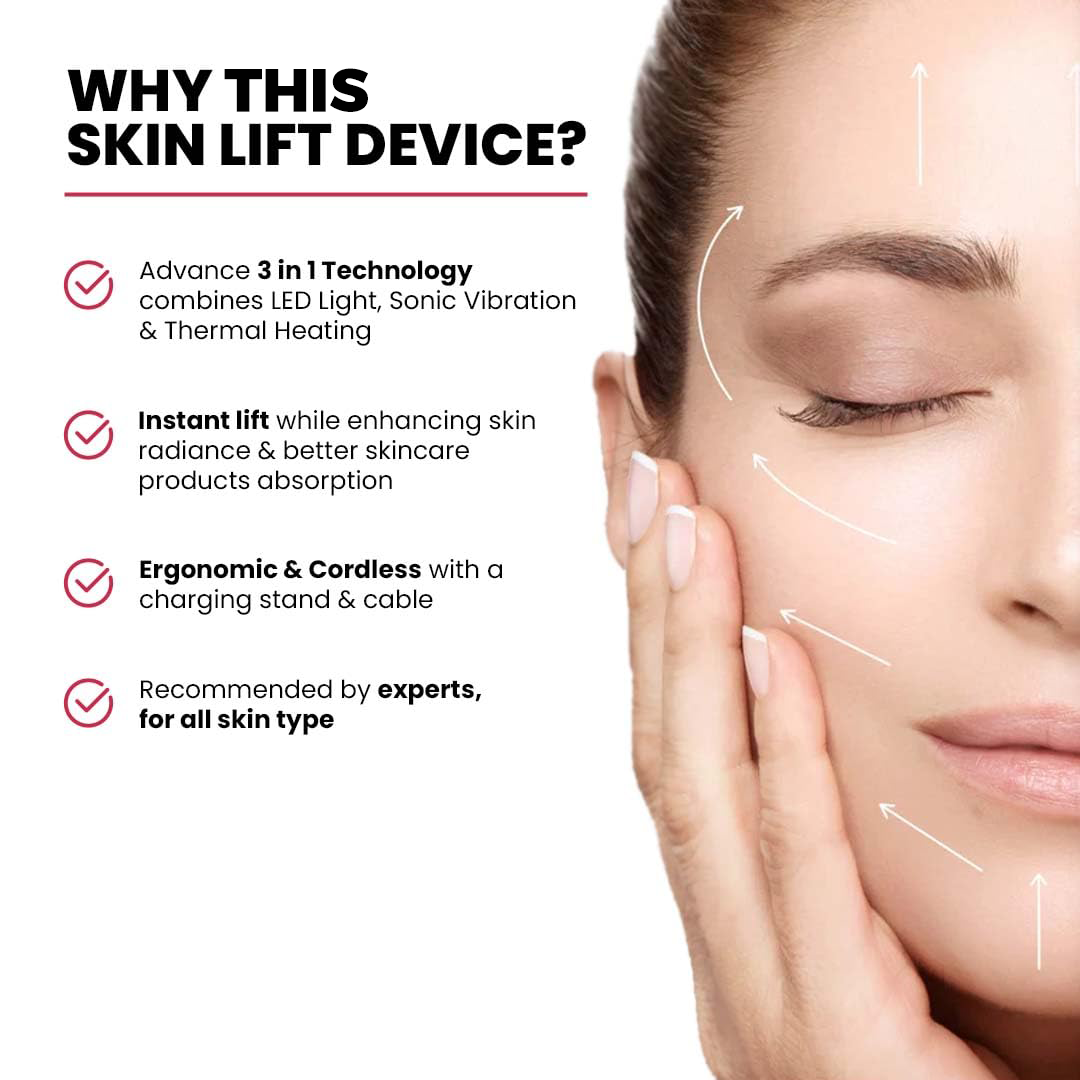 DermaPulse Jawline Sculpting Anti-Aging Glow Therapy Device