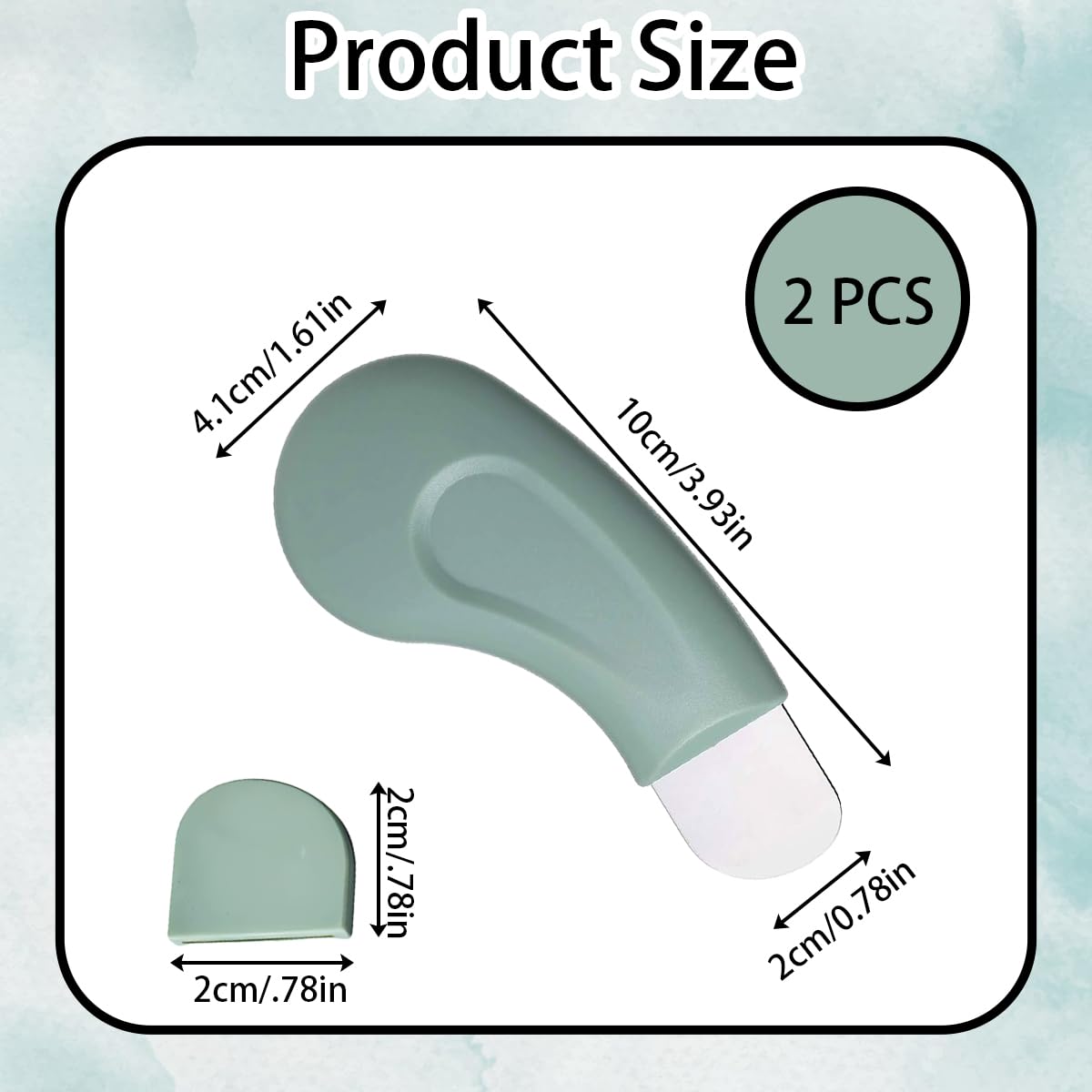 Stainless Steel Facial Acne Scraper (Pack of 2)