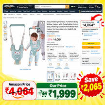 Baby Walking Harness  Infant Toddler Learning Walker for 9-24 Months
