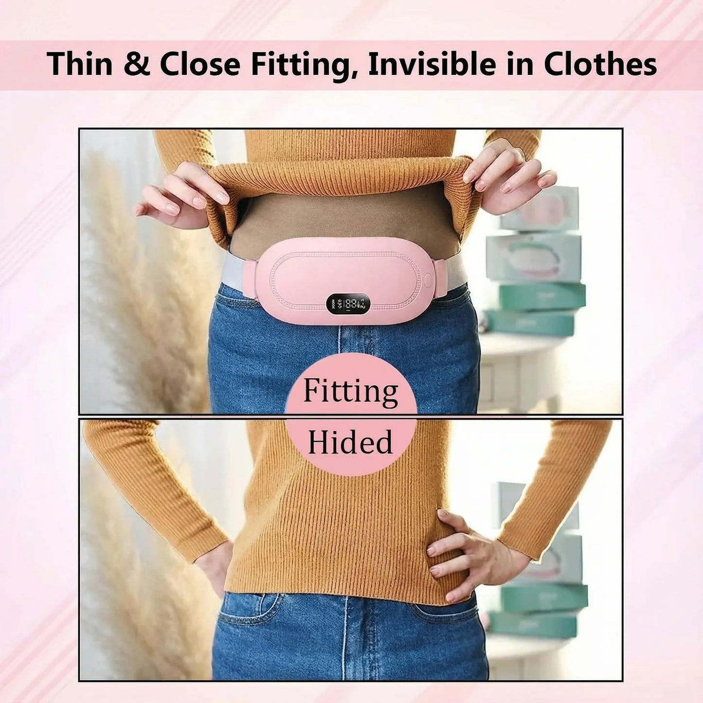 Periods Cramp Relief Heater & Vibration Massager