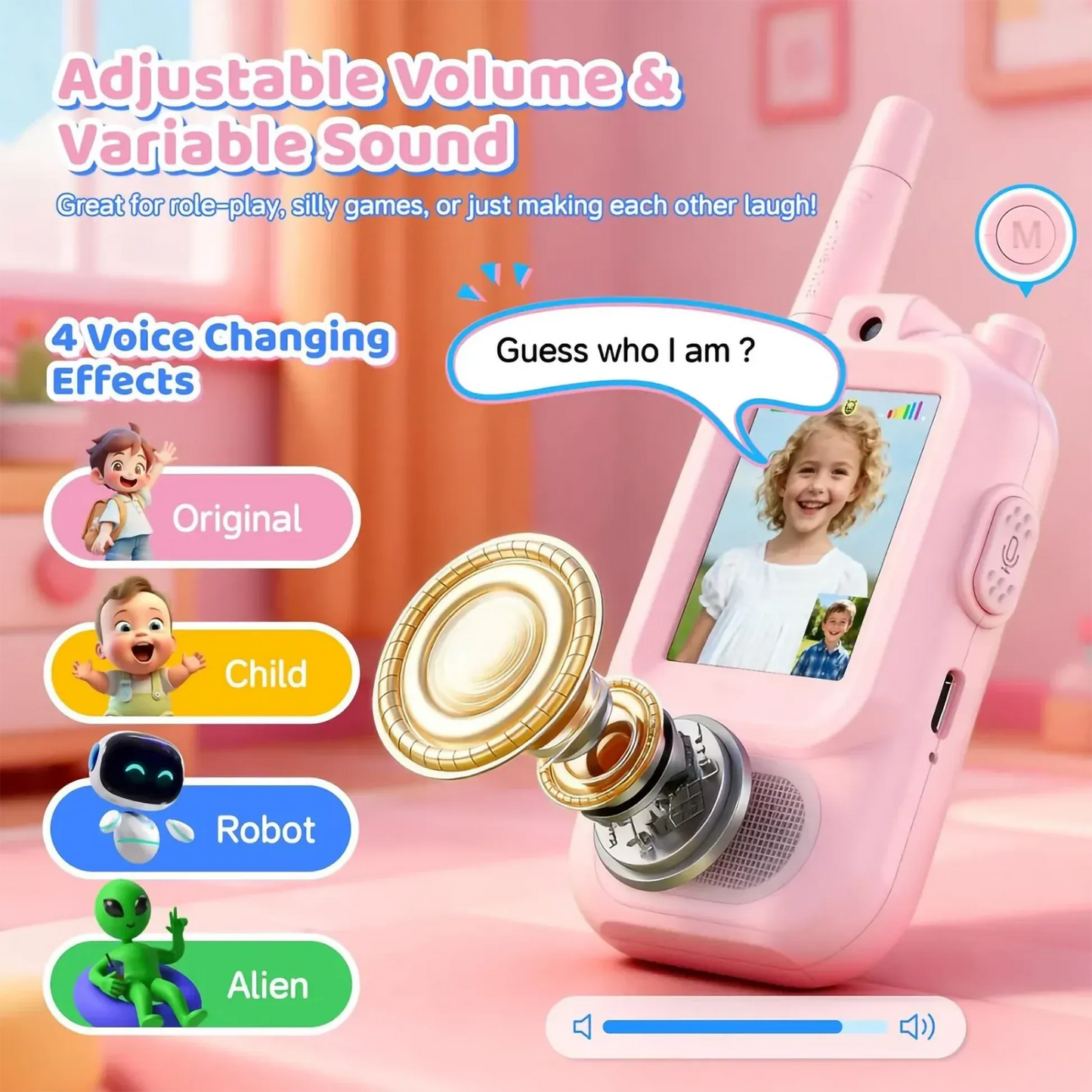 Kids Walkie Talkie With Live Video Calling