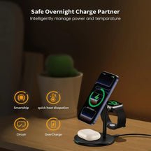 3-in-1 Fast Wireless Charging Station for All Your Devices