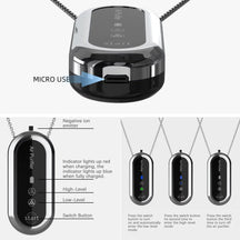 Smart Air Purifier Necklace Device