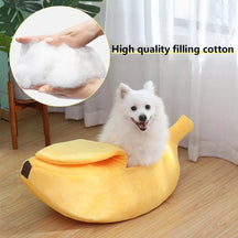 Anxiety Relief Cozy Banana Bed for pets