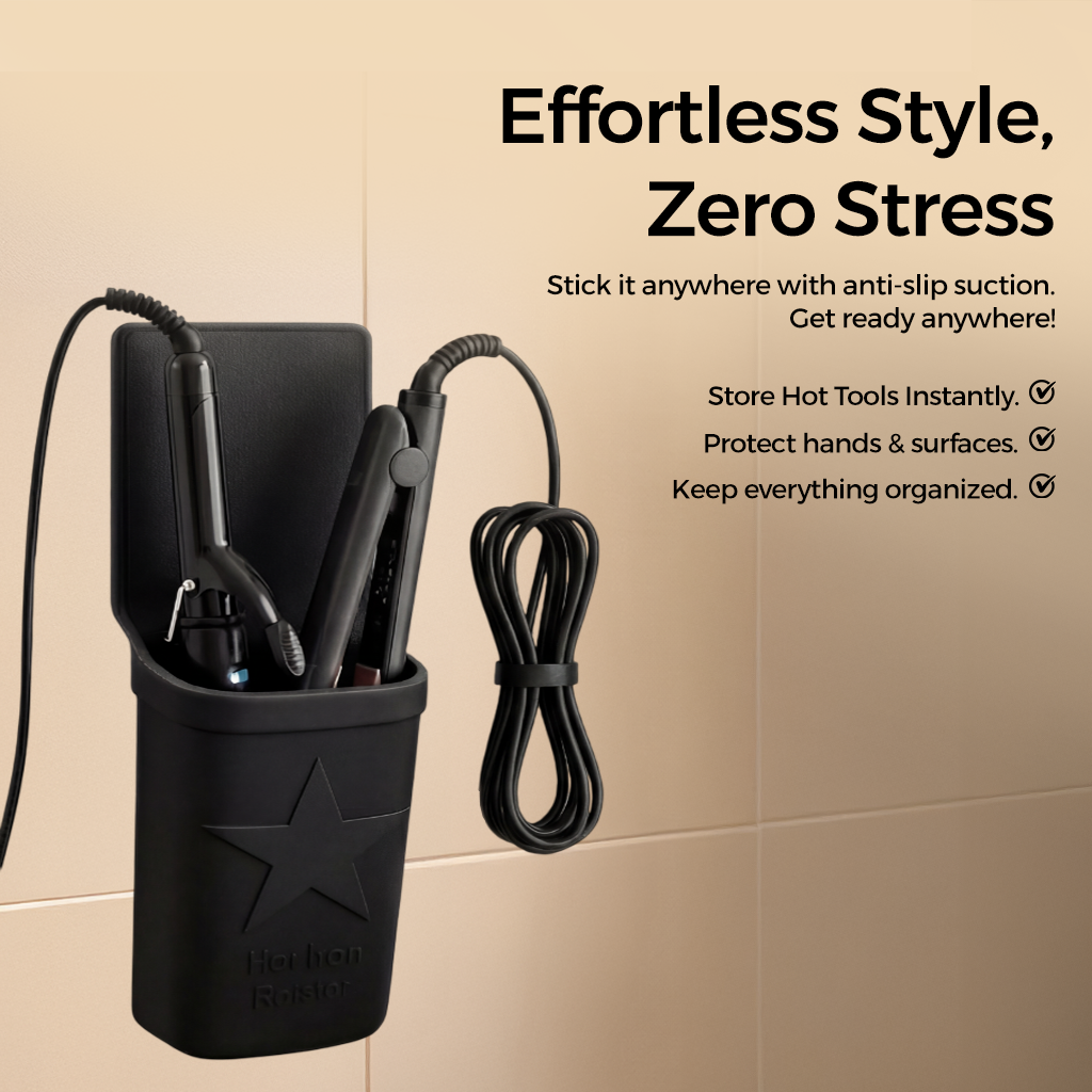 Heat-Safe Hair Tool Holder – No Burns, No Mess