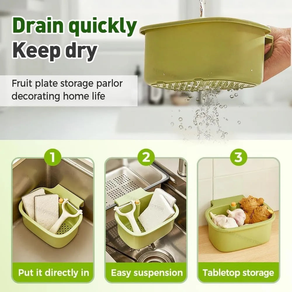 One-Press 3-in-1 Sink Strainer Basket