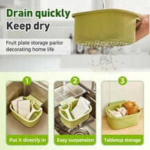 One-Press 3-in-1 Sink Strainer Basket