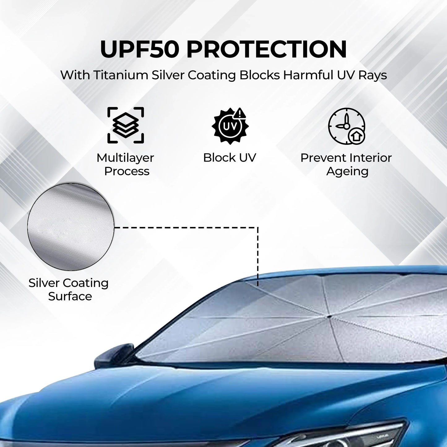 Foldable Car Windshield Sunshade Umbrella