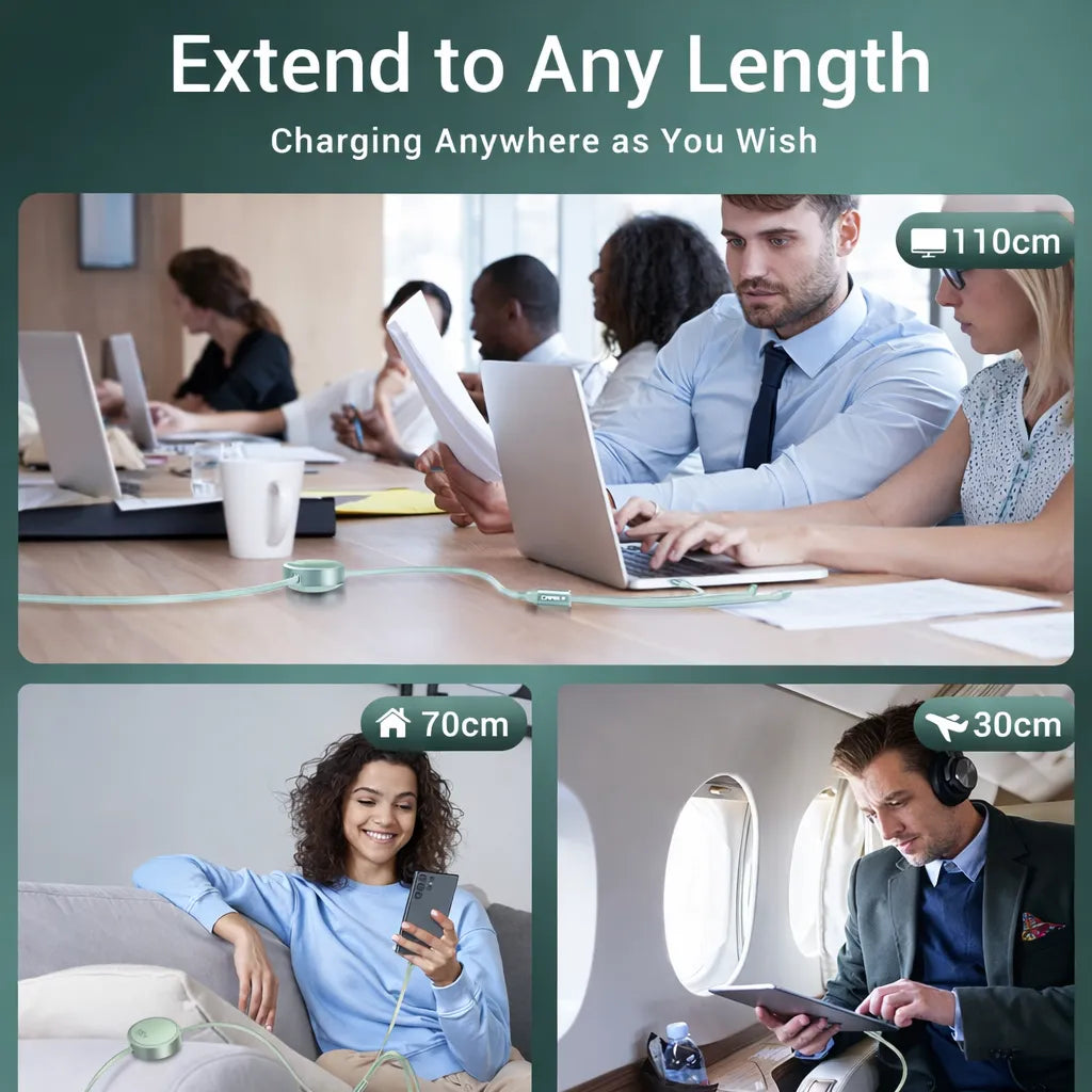 3-in-1 100W Super Fast Charging Power Cable