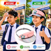 Electric Fan Visor Hat
