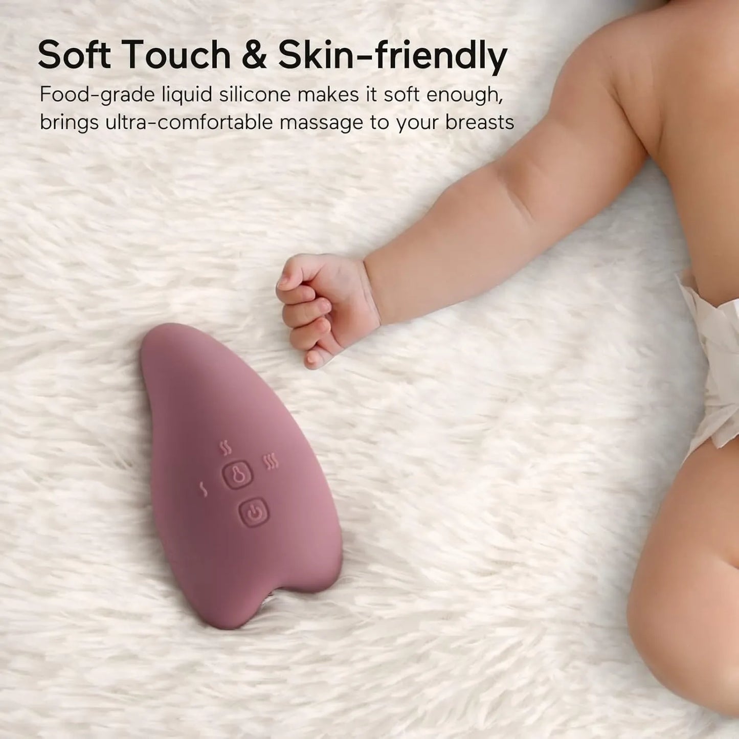 Breast Lactation Vibration Massager for Better Milk Flow