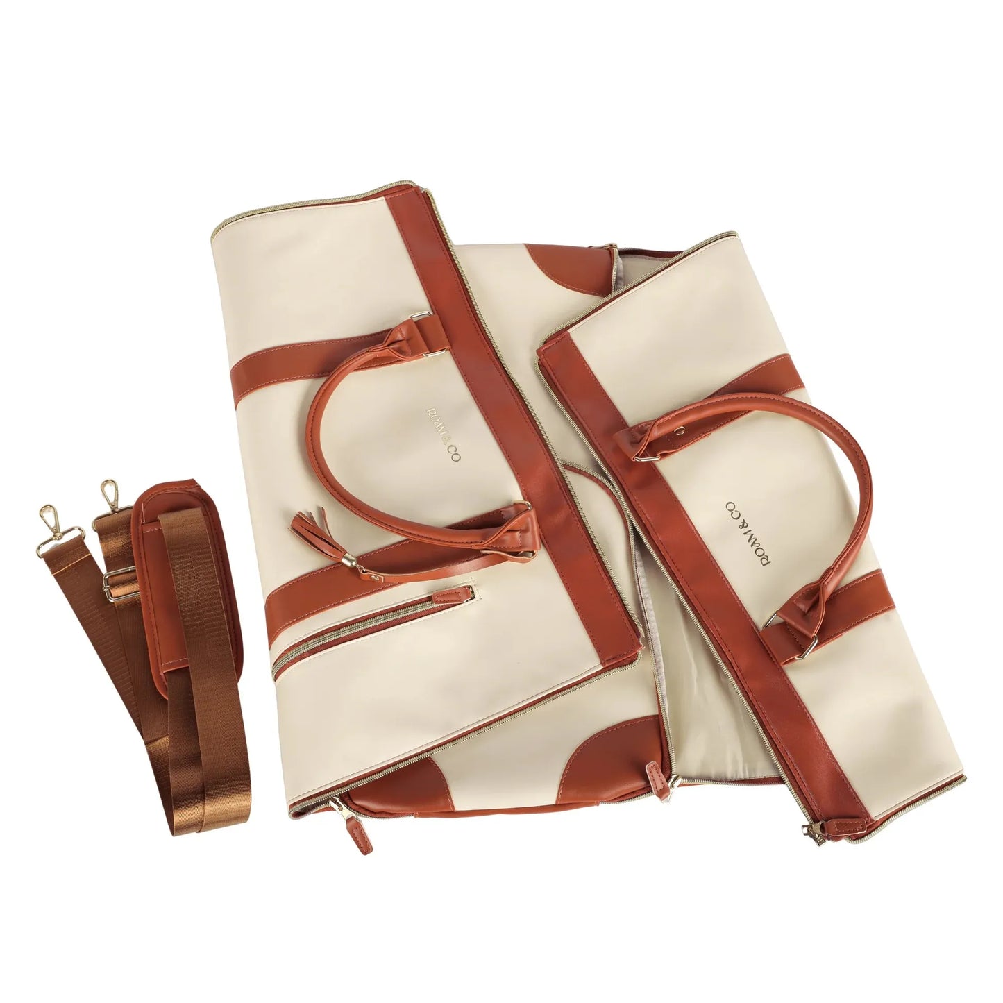 Premium PU Leather 3-in-1 Travel Waterproof Bag