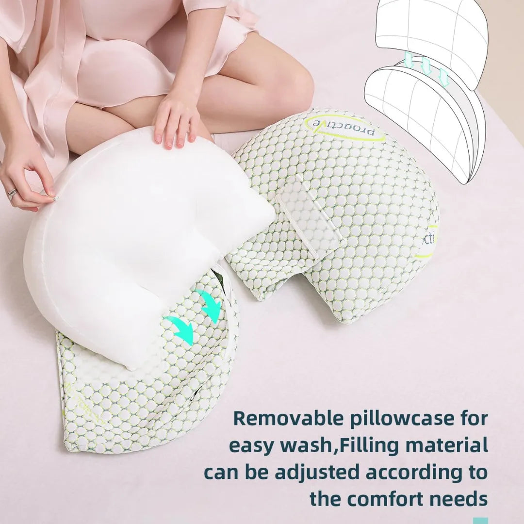 Adjustable Pregnancy Support Pillow for Belly & Back