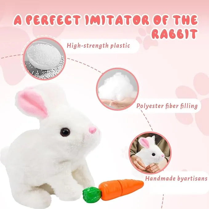 Smart Motion Bunny Toy with Ultra-Soft Fur