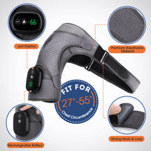 2-In-1 Electric Heated Physiotherapy Shoulder Massager Belt