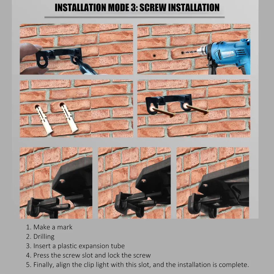 Solar Outdoor Clip Motion Sensor Light
