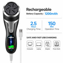 Electric Waterproof Pedicure Kit Rechargeable Calloused Feet Remover Tool with LCD Display for Efficient Exfoliation of Dead Skin on Feet