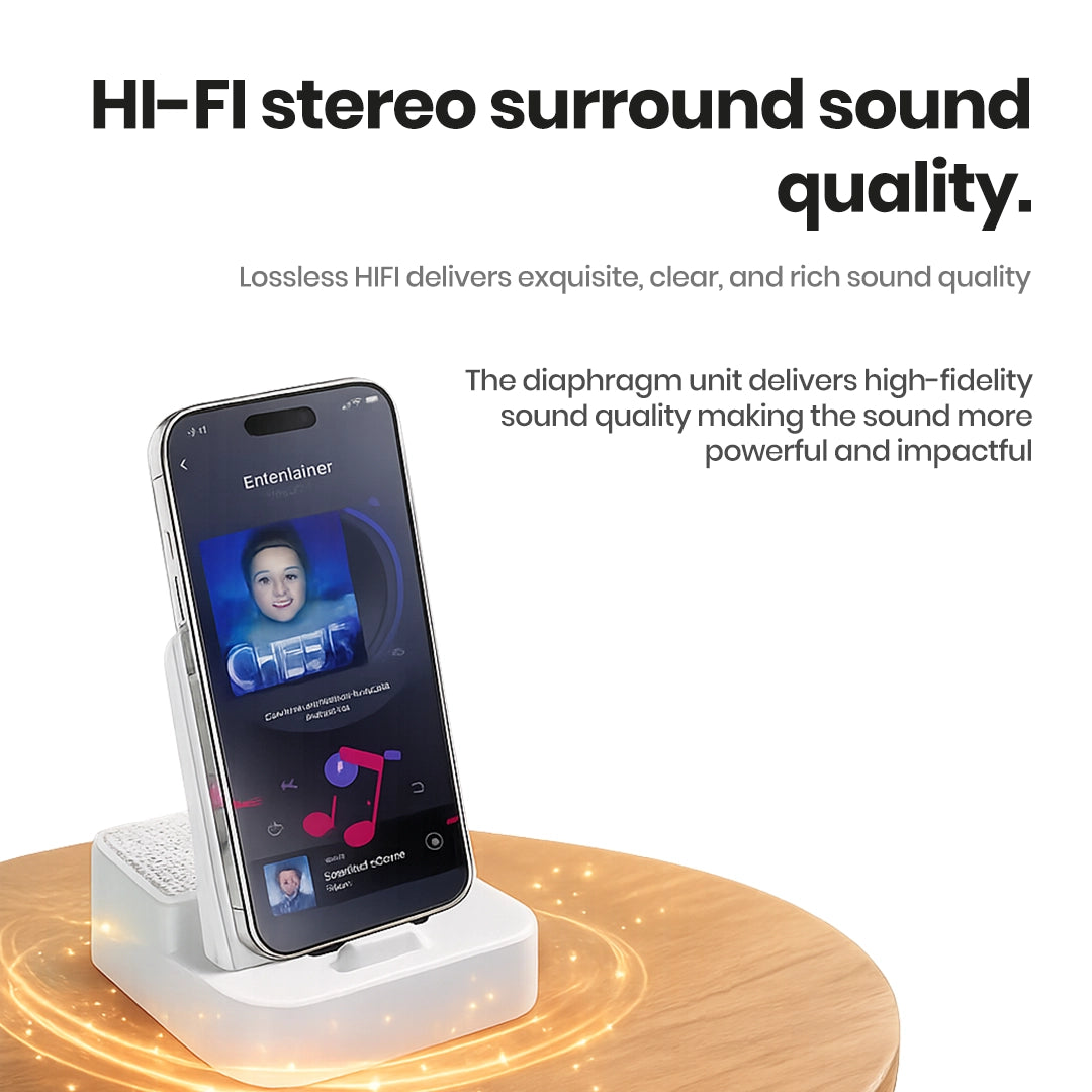 3-in-1 Wireless Induction Speaker Stand