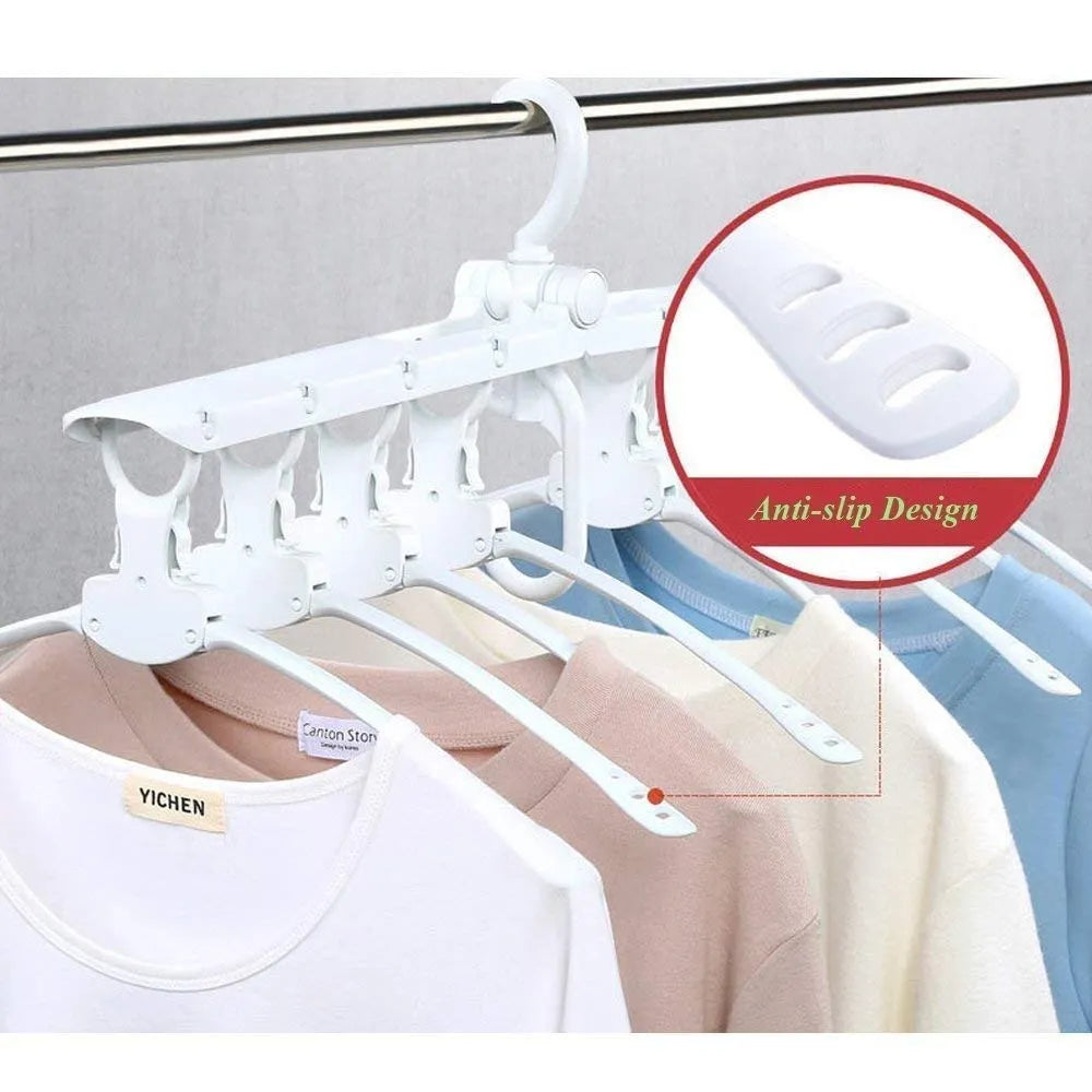 8-in-1 Foldable Space Saving Clothes Hanger