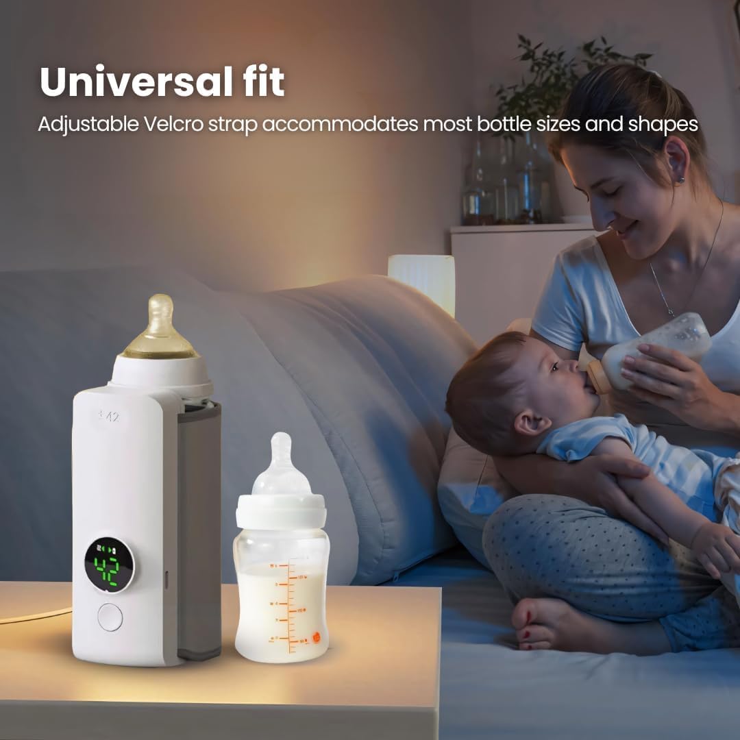 Smart Rechargeable Baby Bottle Warmer with Display