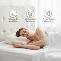 Ergonomic Cervical Memory Foam Pillow for Neck Alignment