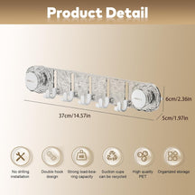 Heavy-Duty Wall-Mounted Suction Hooks