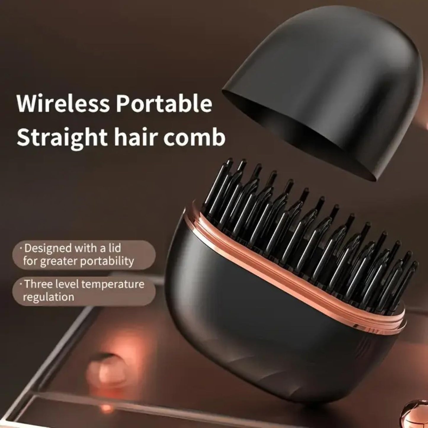Portable Straightening Comb for Smooth Hair Anywhere