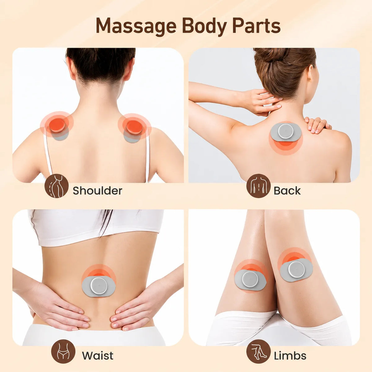 TENS Body Massager for Pain Relief - 6 Therapy Modes & 16 Intensity Levels With 7+ Days Battery Life, Back, Knee, shoulder & Sciatica Pain Nerve Stimulator For Pain Relief