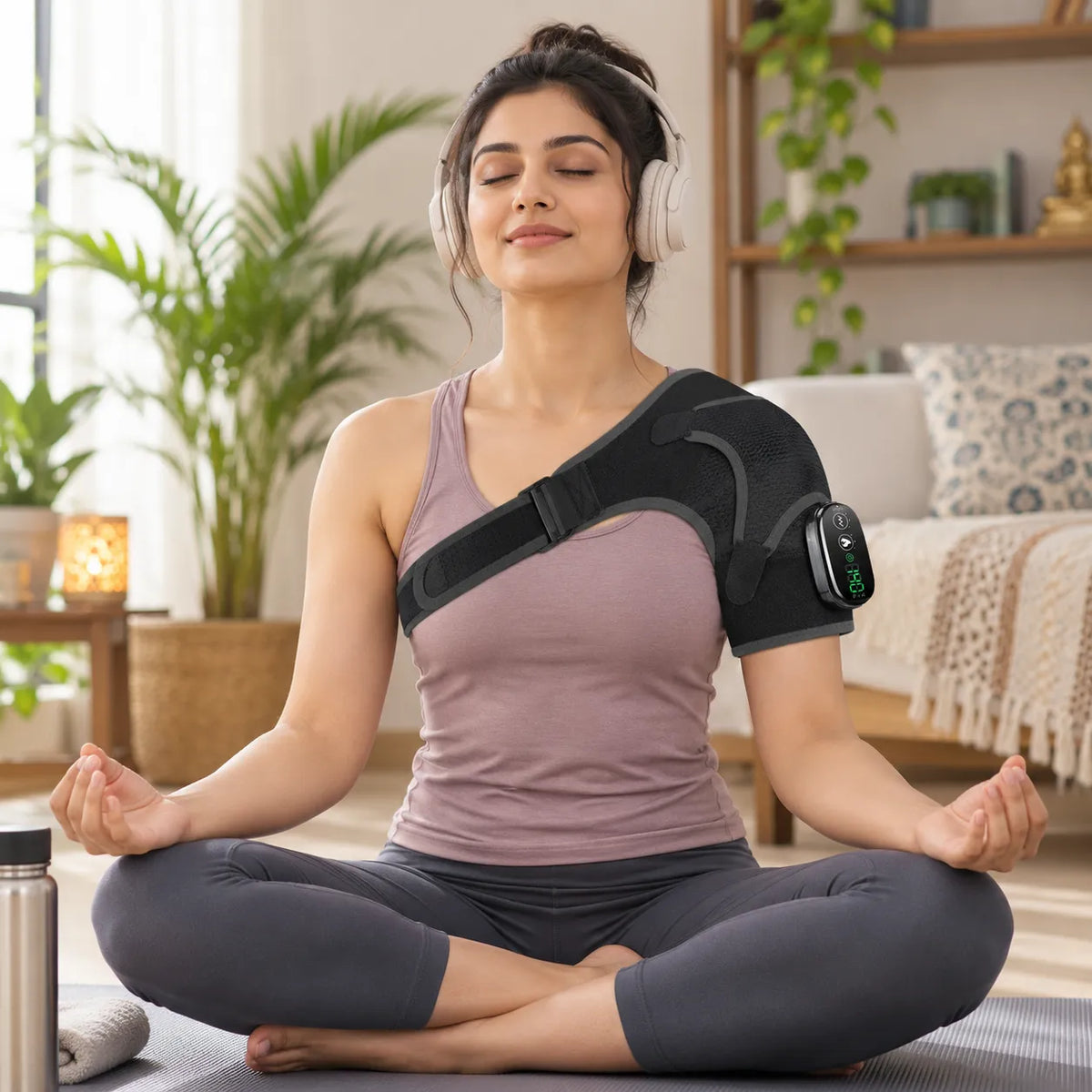 Cordless Shoulder Heating Belt with Professional Grade Joint Recovery System For Pain Management And Relaxation