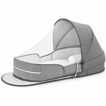 Portable Travel BabyBed, Cosleeping Bed with Mosquito Net and BabyDiaper Changing Pad,Lightweight and Foldable