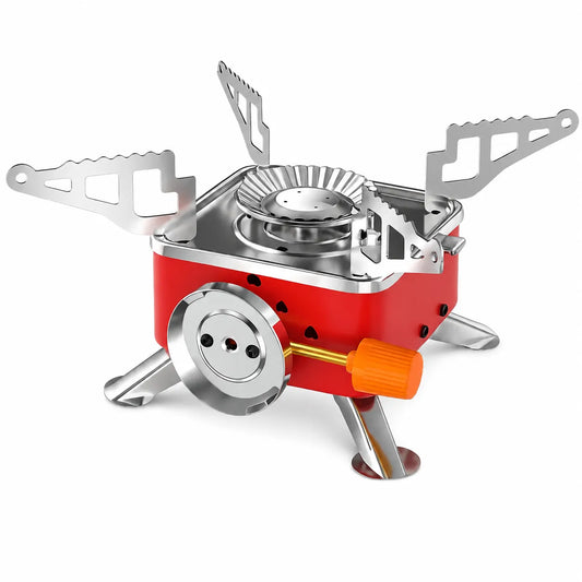Portable Camping Gas Stove for Travel, Hiking, Outdoor Picnic & Emergency Cooking Use with Storage Bag