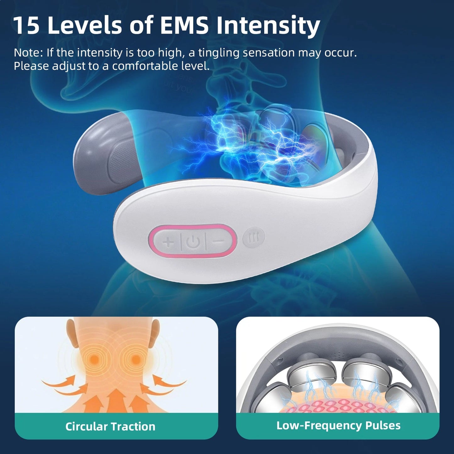 Smart EMS Cervical Pain Therapy Massager