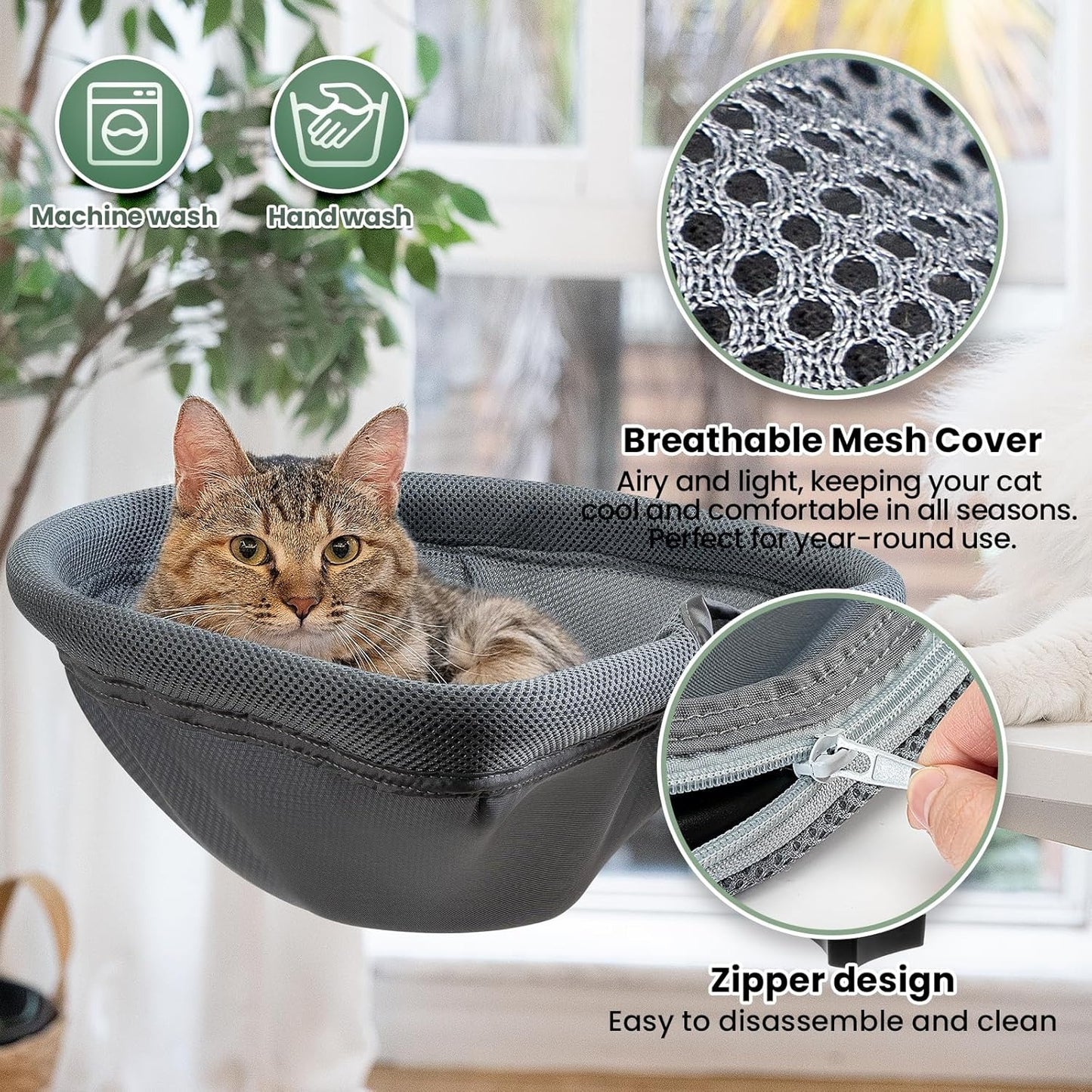 Cozy Clip-On Cat Bed