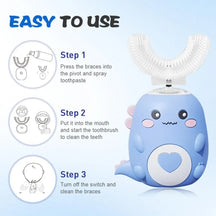 Automatic 360° Toothbrush for Kids – Easy & Safe Full Mouth Cleaning