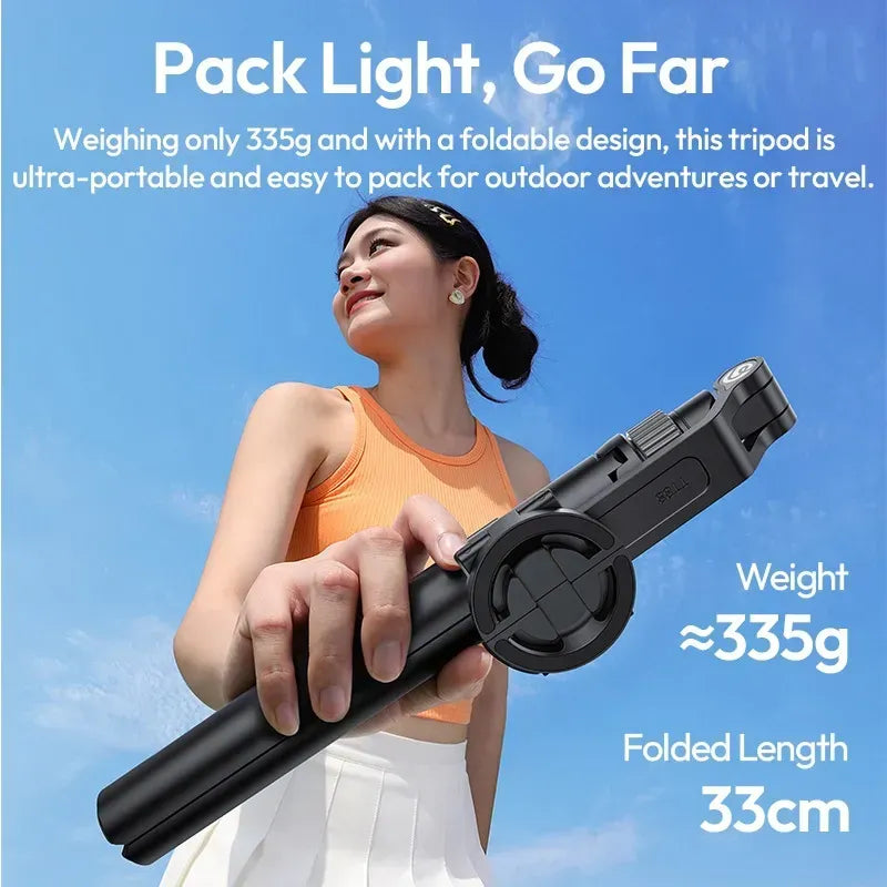 4-in-1 Smart Selfie Stick & Tripod with Overhead Mobile Stand