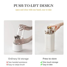 Automatic One-Touch Pop-Up Makeup Brush Organizer