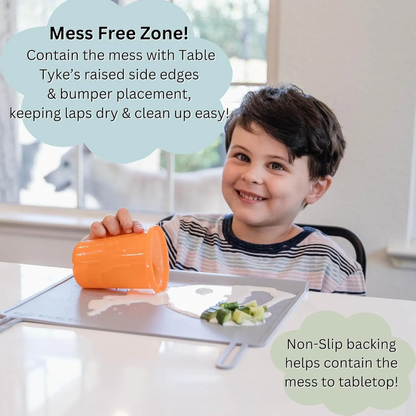 Premium Silicone Baby Placemat with Edge Guard & Mess Control