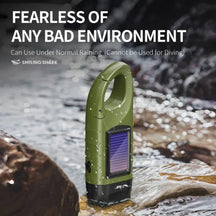 Solar Hand Crank Safety Torch & Power Bank