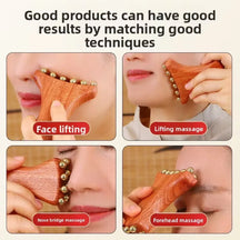 Wooden Brass Anti-Aging Facial Massager & Jaw Shaper