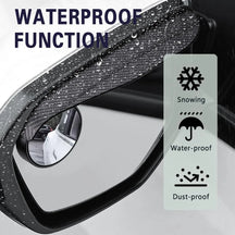 Universal Carbon Fiber Side Mirror with Rain Guard