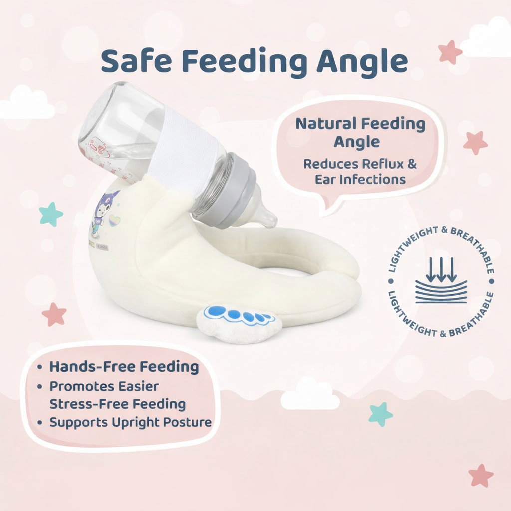 Hands-Free Baby Bottle Pillow