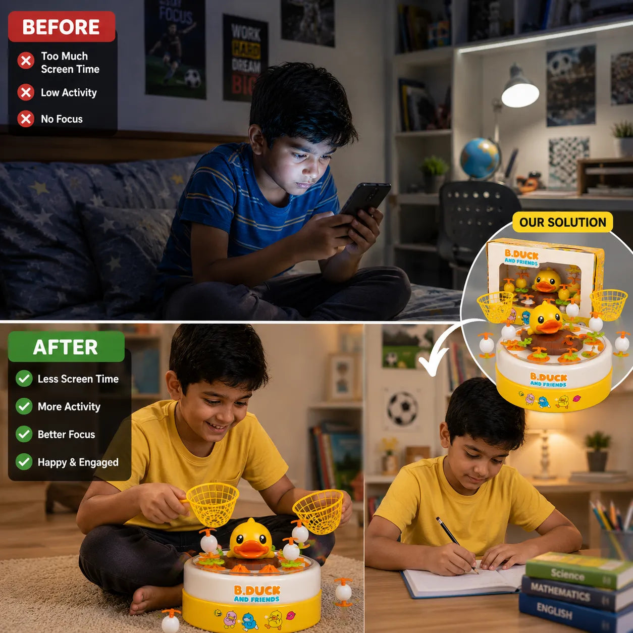 Kids Electric Duck Eggs Catcher Game