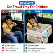 3-In-1 Multi-Functional Road-Trip Play Kids Car Seat Tray
