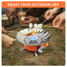 Portable Mini Camping Stove with Windproof Shield