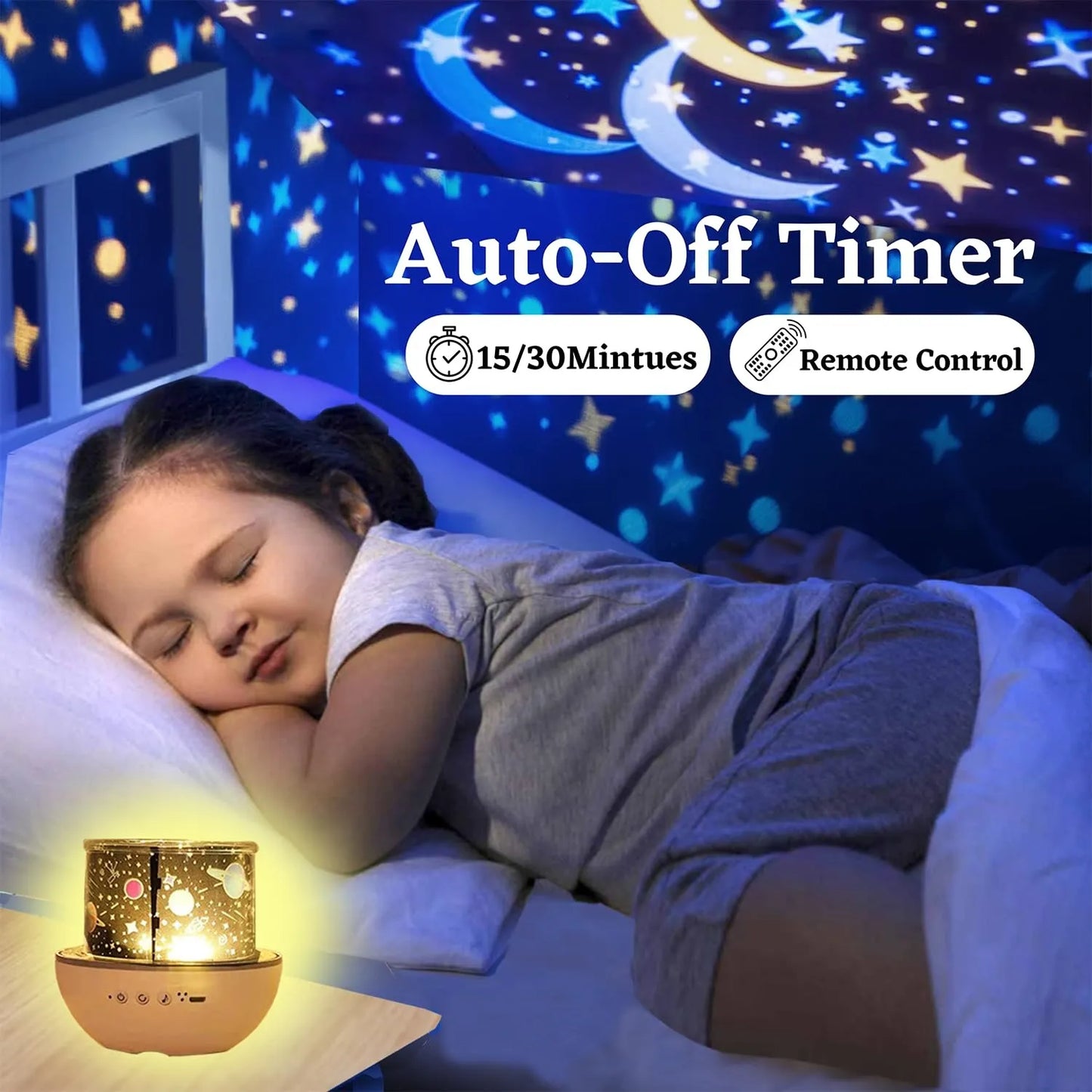 360° Imagination Boosting Projection Lamp for Kids
